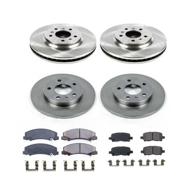 Ultimate Brakes Front and Rear Ceramic Brake Pad and Rotor Kit with Hardware WM81408