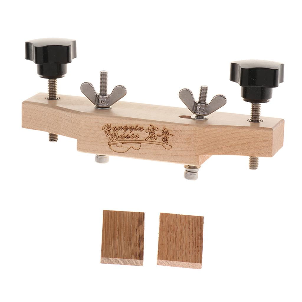 LeeQinersw Maple Wood Guitar Bridge Clamp Set for Acoustic Guitars Repair Maintenance Tool