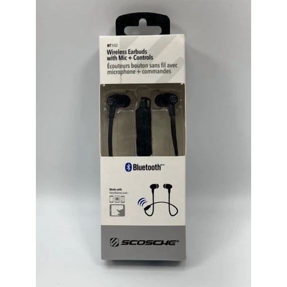 RHEA- Scosche Bt102 Wireless Earbuds With Mic Controls