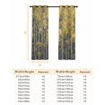 thumbnail image 6 of Fsddascl Fall Branch Trees Blackout Curtains for Bedroom/Living Room, Thermal Insulated Kitchen Curtains, Autumn Leaves Nature Forest Grommet Darkening Window Treatment Drapes 52"x63"x2, 6 of 6