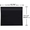 thumbnail image 5 of VEELIKE 15.7''x354'' Matte Black Contact Paper for Countertops Solid Black Peel and Stick Wallpaper Removale Waterproof Self Adhesive Wall Paper for Cabinets Wall Covering for Home Decor, 5 of 7