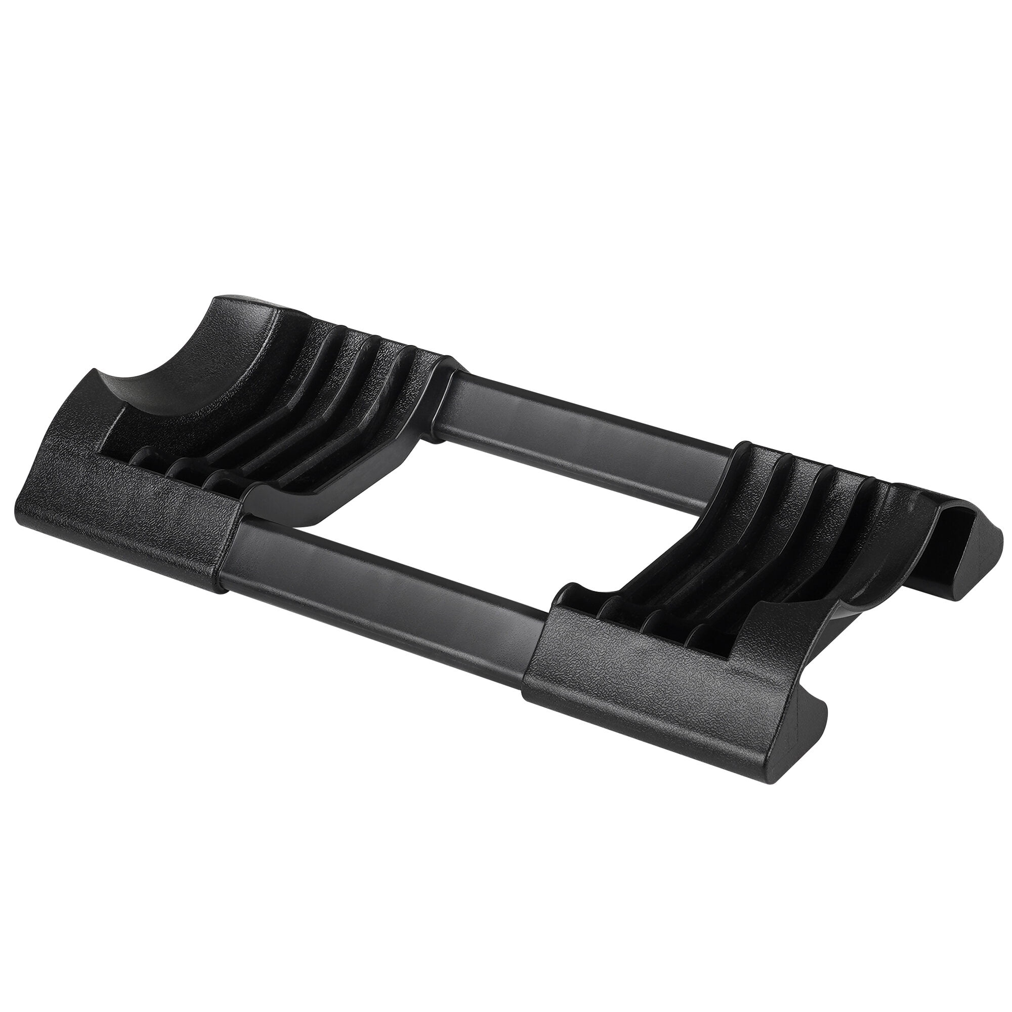 Black Adjustable Dumbbell Set 52 lbs, Steel Weight Plates with Plastic Handles 14.7"L x 8.07"W x 7.68"H