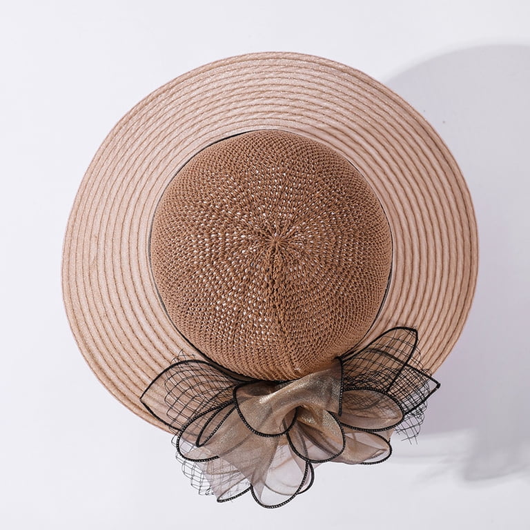 GORGEOUS Australia LGE Church Party Wedding Kentucky Derby Day Natural Woven Hat Orange Kentucky Derby Hats - Wedding Fascinator, Race Hat  main image 3