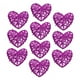 thumbnail image 2 of 10 bolas de mimbre con forma de corazón para colgar en el árbol de Navidad. Púrpura, 2 of 9