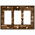 thumbnail image 2 of Metal Light Switch Plate Cover Cafe Diner Coffee Sign Brown COF030, 2 of 13