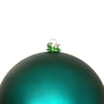 thumbnail image 2 of Vickerman 4" Dark Teal Matte Ball Ornament, 6 per Bag, 2 of 6