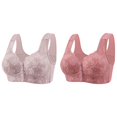 thumbnail image 1 of 2 Pack(Grey 1PCS & Rose Gold 1PCS) Multipack Women's Comfortable and Transparent Shoulder Strap Cordless Backless Spongeless with Convertible Shoulder Straps, 1 of 4