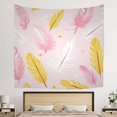 thumbnail image 2 of Boho Large Tapestry Decoration for Bedroom Living Room Home College - Washable Feathers Luxury Warmth Indoor Tapestry 51x59in Farmhouse Bohemia Durable Aesthetic Tapestry, 2 of 5