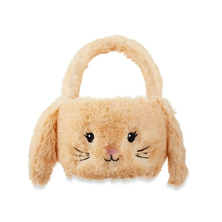 Easter Brown Plush Bunny Basket, 12 In X 12 In, By Way To Celebrate