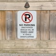 thumbnail image 5 of Pen+Gear No Parking Sign, 12x18 inches- Vibrant White/Red, Steel, Versatile Installation for Indoor/Outdoor, 5 of 7
