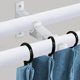 thumbnail image 3 of Soportes para barra de cortina resistentes, ganchos dobles para barra de 1 pulgada, blanco, paquete de 10, 3 of 7