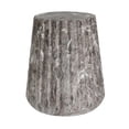 thumbnail image 4 of Brown Concrete Outdoor Cleme Carved Side Table and End Table, 4 of 10