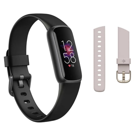 AMOLED Fitbit Luxe Tracker – Black