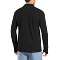 thumbnail image 6 of Abomasnow Men's Big and Tall Sun Protection Shirts UPF 50+ Quarter Button Long Sleeve Collared Quick Dry Shirts Casual Breathable Lightweight Workout Hiking Shirts, 6 of 9