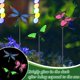 thumbnail image 2 of 6 Piezas Estacas De Jardín De Metal De Mariposa Estacas De Mariposa De Colibrí De Libélula De 34 Pulgadas Decoración De Estacas De Jardín De Mariposa Arte De Patio De Metal Que Brilla En La Oscuridad, 2 of 5