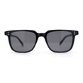thumbnail image 2 of Mens Hipster Thin Plastic Horn Rim Sunglasses All Black, 2 of 4