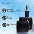 thumbnail image 5 of COMZON Black OM4 Multimode Indoor/Outdoor Fiber Optic Cable 24-Strand Fiber 50/125, Corning ClearCurve, Plenum Rated, 10G Speed, 1000ft Spool, 5 of 9