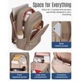 thumbnail image 2 of Mochila LIGHT FLIGHT College para mujer, portátil de viaje 15.6, 2 of 7