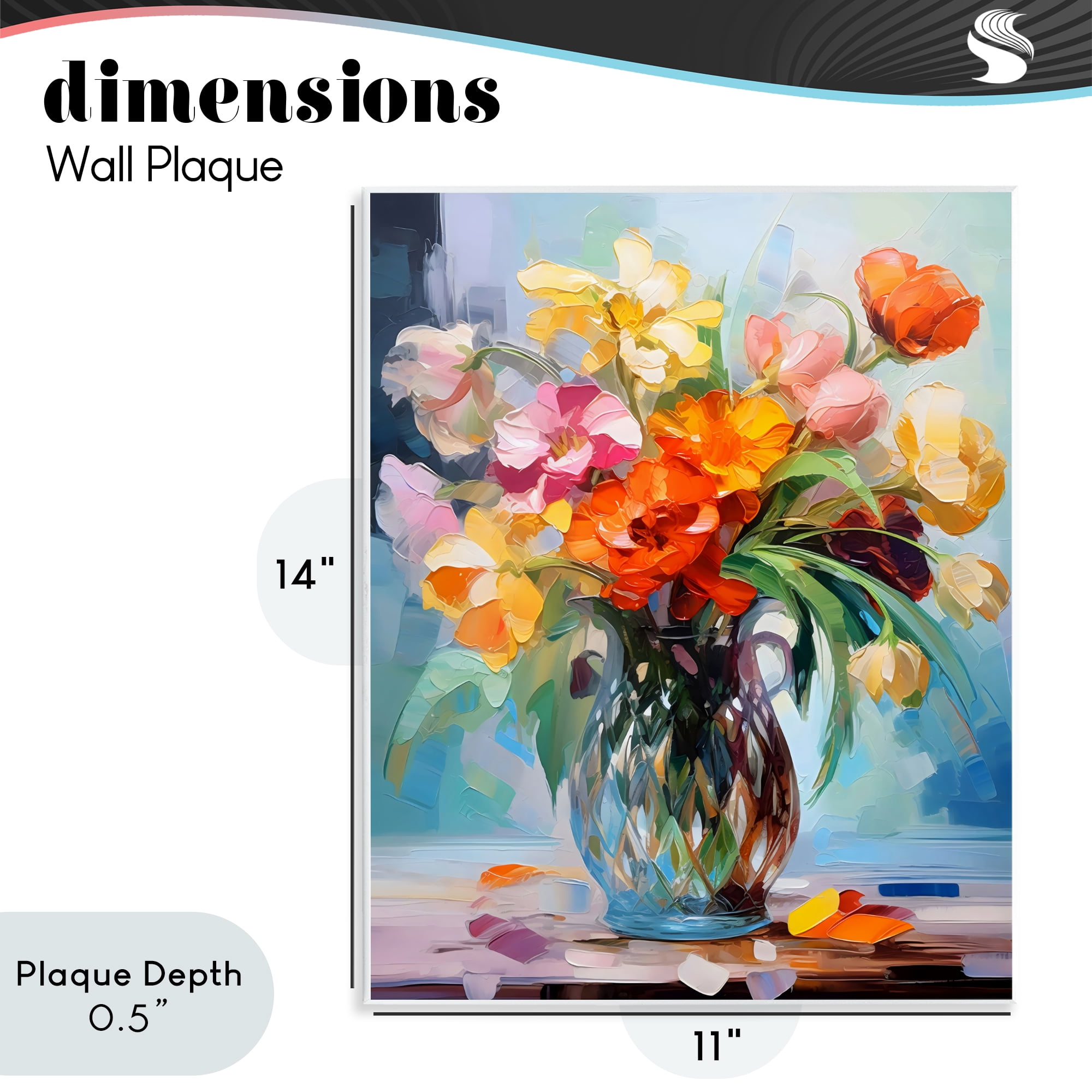 Stupell Industries Dreamy Bouquet of Vibrant Blooms Wall Plaque Art, design by Creative Studio