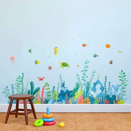 Compuye Under The Sea Wall Decals Turtles Buddle With Seagrass Corner Stickers Bathroom Bedroom Nursery Decor Canada - Sea Wall Decor For Bathroom Compuye Under The Sea Wall Decals Turtles Buddle With Seagrass Corner Stickers Bathroom Bedroom Nursery Decor Canada - Sea Wall Decor For Bathroom
