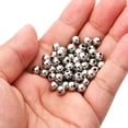 thumbnail image 3 of Uxcell Smooth Round Spacer Beads, 6mm OD  1.5mm ID Loose Balls Spacers, Silver 100Pcs, 3 of 6