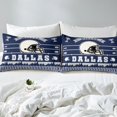thumbnail image 4 of Erosebridal Football Bed Sheets Set Queen Size Youth Adults,American Football Sheet Set,Sports Themed Sheets,Football Lover Flat Fitted Sheet with 2 Pillowcases Deep Pockets(Dallas), 4 of 6
