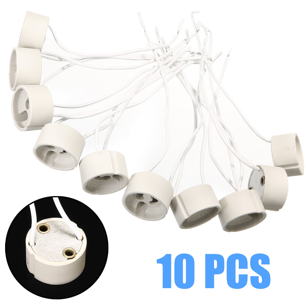 10x BA15D to E27 Socket Base LED Halogen Light Bulb Lamp Adapter Converter Holde 