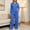 Blue, variant on Women's 2 Piece Loungewear Set Long Sleeve Button Down Shirt and Wide Leg Pants Casual Outfits for Beach Travel Mint Green XXL(XXL)