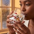 thumbnail image 4 of Christmas Pattern Stemless Glass Tumbler, Festive Holiday Drinking Glass Cups for Hot & Cold Drinks, 4 of 4