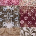 thumbnail image 4 of Benjara 36 L x 20 W Cotton King Size Pillow Sham with Floral Print, Red and Brown, 4 of 5