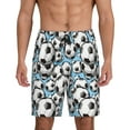 thumbnail image 1 of Fotbe Football Soccer Ball Pantalones Cortos de Pijama para Hombre, Ropa de Dormir, Pantalones de Pijama Cortos para Hombre-Large, 1 of 6