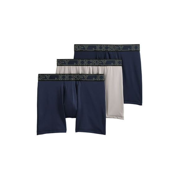 Jockey Men's Active Microfiber 5" Boxer Brief - 3 Pack