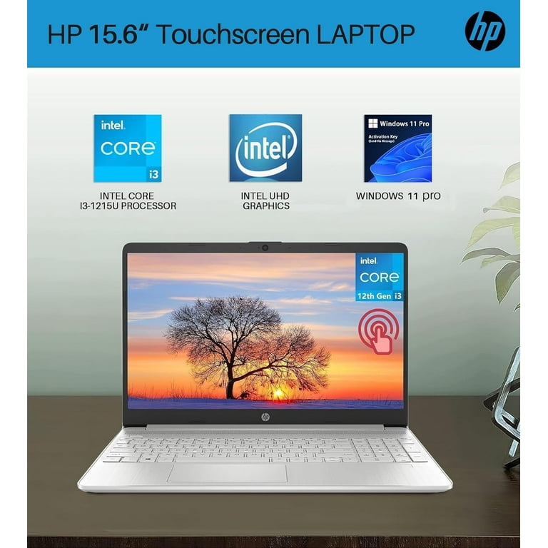 HP 15.6 Touchscreen Laptop for Business, Core i3-1215U, 32 GB RAM
