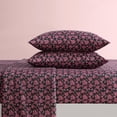 thumbnail image 5 of Betsey Johnson Lipstick Betsey Pink & Black Queen Sheet Set, Soft Easy-Care Bedding, Machine Washable, 5 of 7