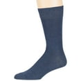 thumbnail image 6 of 7BIGSTARS KINGDOM Men's Cotton Dress Socks -6 pack- Thin Business Crew Casual Dark Navy, Light Navy, Denim Blue Sock Size 10-13 Shoe Size 9-12 L (A07), 6 of 9