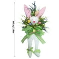 thumbnail image 2 of Vikakiooze Home Decor , Easter Bunny Wreath Colorful Door Wall Decoration Door Pendant Home Decoration Wreath And Front Door Number Plate Decoration, 2 of 7