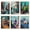 City Walk-30x40cm/6pack, variant on JYLMOOD 6pcs Paint by Numbers for Adults Kits, DIY Easy Painting by Numbers for Gift Home Wall Decoration 30x40cm（without Frame)
