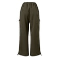 thumbnail image 4 of WILLBEST Pantalones Casuales de Mujer, Cintura Alta, Pierna Ancha, Holgados, para Uso Diario, Cómodos, para Verano y Otoño. Chica, 4 of 4