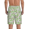 thumbnail image 5 of Cauagu Happy Frogs Print Pajama Bottoms for Men Sleep Pajama Shorts Elastic Waistband Sleep Pajama Short Men's PJ Shorts -Large, 5 of 6