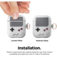 thumbnail image 4 of Funda AW5 Gris Compatible con Apple AirPods 1 y Compatible con Apple AirPods 2, Funda con Diseño de Consola de Juegos, Funda con Mosquetón, 4 of 5
