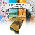 thumbnail image 6 of Cosyfeel Crew Socks for Women 4-Pack Soft Cozy Cotton Women's Cotton Eco-Friendly Cute Patterns Multicolor Women Sock (Flowers, 6-9 US), 6 of 7