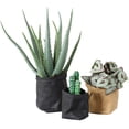 thumbnail image 3 of Washable Kraft Paper Bag Plant Flowers Pots Multifunction Home Storage Bag Black Storage Case,Black,Mixed Materials, 3 of 5