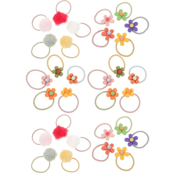 LOLIPPYY Hair Ties for Girls, 30 Pieces Assorted Colors, Perfect for Photo Sessions and Everyday Use