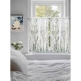 thumbnail image 4 of Tier Curtains 45 Inches Long, Sage Green Trees Window Treatment Curtain Drapes, Green Eucalyptus Leaves Small Curtain Drapes for Bathroom Laundry Room, 27.5"x45", 2 Panels, 4 of 7