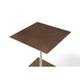 thumbnail image 5 of Karley Side Table, Bronze Brushed Metal, Grid Lines Design Top, Adjustable Height, Stainless Steel Base, 5 of 5