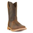 thumbnail image 2 of Justin Boot Company Men's Pecan Brown Water Buffalo Buster Top Square Steel Toe Work Boot, 2 of 3