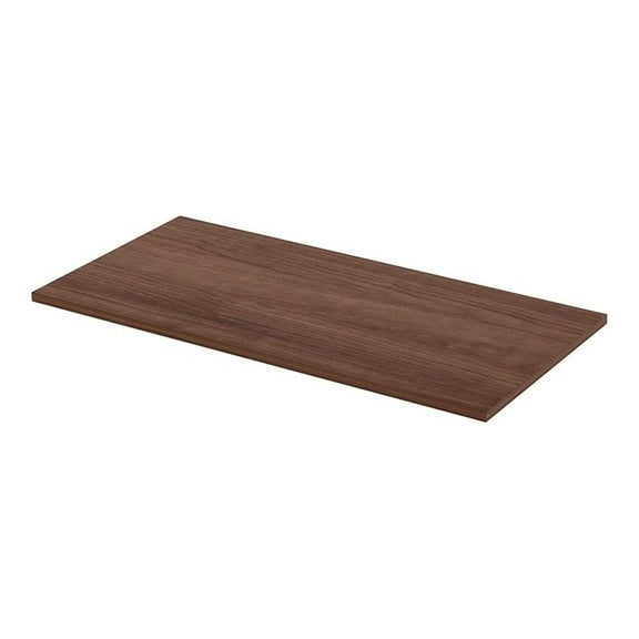 Walnut Utility Table Top - Electric Standing Desk Converter - 3mm Edge Banding - 1" Thick - Sit Stand Workstation Accessory