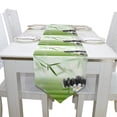 thumbnail image 4 of EREHome Bamboo Stone Table Runner 13x70 Inches Green Table Top Decoration, 4 of 5