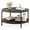 Rustic Brown&Black, variant on 31.5" Round Coffee Table with Storage Shelf, 2-Tier Center Table Cocktail Tea Table with Metal Frame for Living Room,Rustic Brown&Black