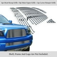thumbnail image 2 of APS Compatible with Toyota Tacoma 2005-2010 TRD Sport Main Upper Lower Bumper Hood Scoop Chrome Billet Front Grill Grille Insert Combo T87742A, 2 of 7